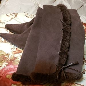 Ralph Lauren Fur detail boots